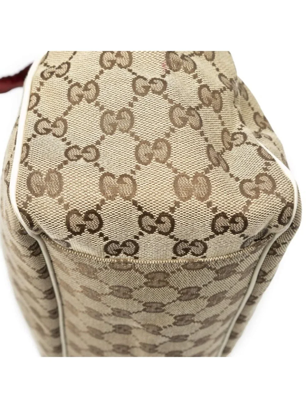 Gucci Positano Scarf Tote Ivory Beige GG Canvas